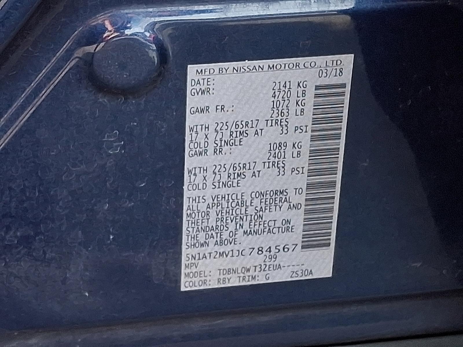 2018 Nissan Rogue Vehicle Photo in Mechanicsburg, PA 17050-2306