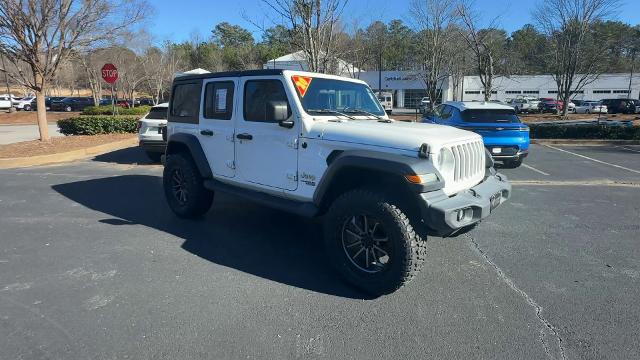 Used 2020 Jeep Wrangler Unlimited Sport S with VIN 1C4HJXDN1LW220621 for sale in Alpharetta, GA