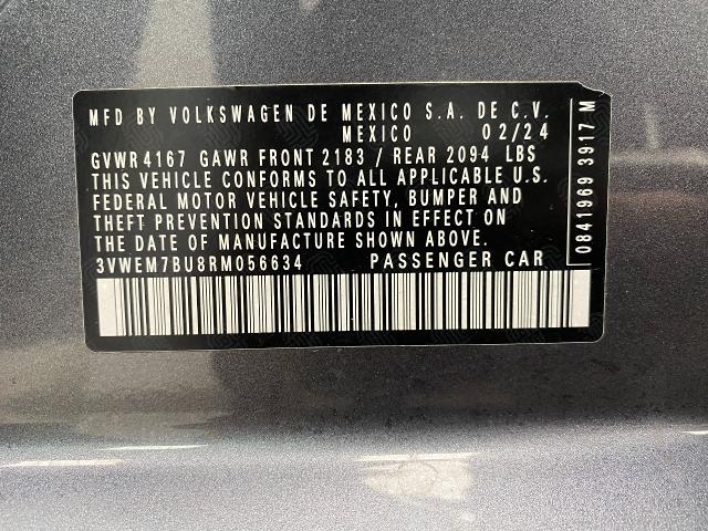 2024 Volkswagen Jetta Vehicle Photo in Appleton, WI 54913