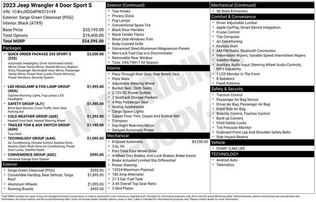 2023 Jeep Wrangler Vehicle Photo in DANBURY, CT 06810-5034