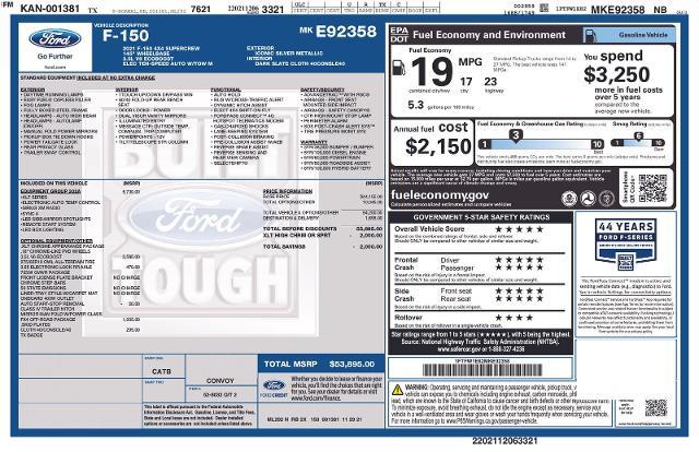 2021 Ford F-150 Vehicle Photo in Weatherford, TX 76087