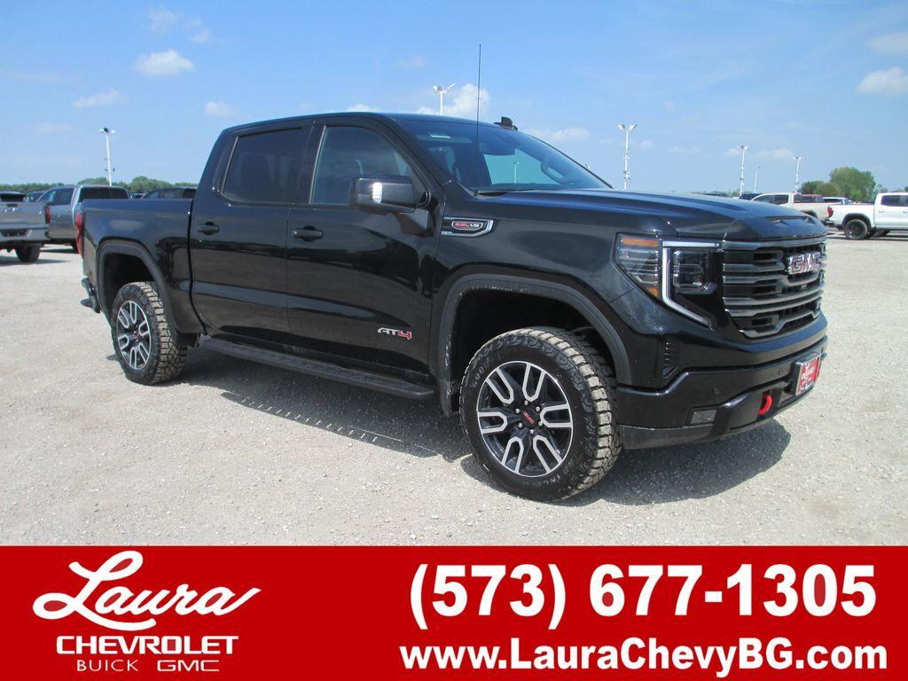 Onyx Black 2026 GMC Sierra 1500 AT4 Crew Cab 4WD Pickup Truck Four-Wheel Drive Automatic