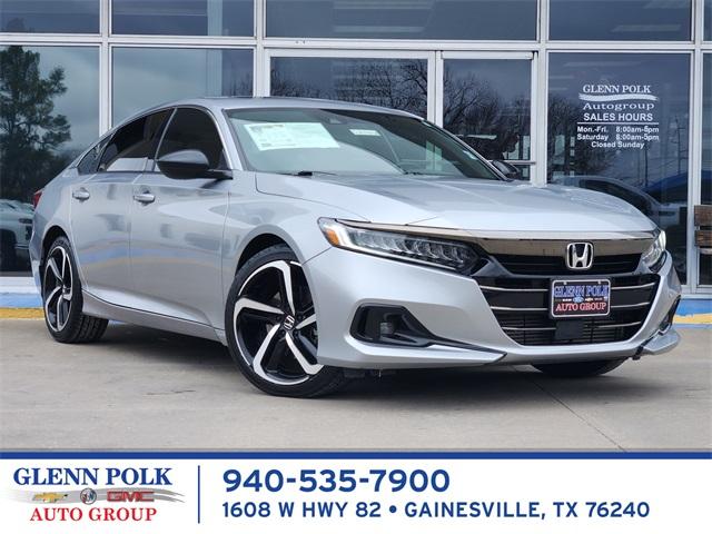 2022 Honda Accord Sedan Vehicle Photo in GAINESVILLE, TX 76240-2013