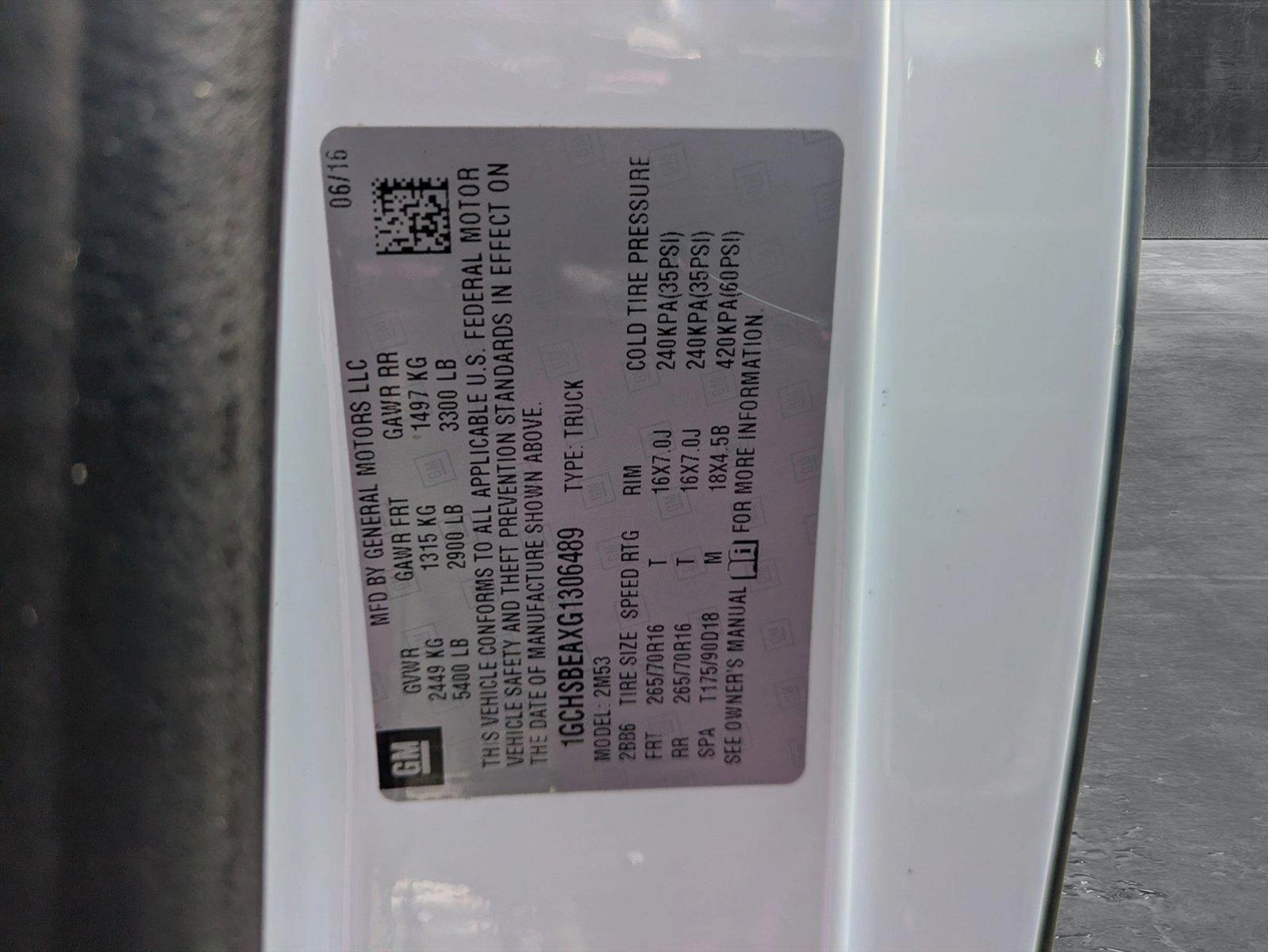 2016 Chevrolet Colorado Vehicle Photo in LAUREL, MD 20707-4622