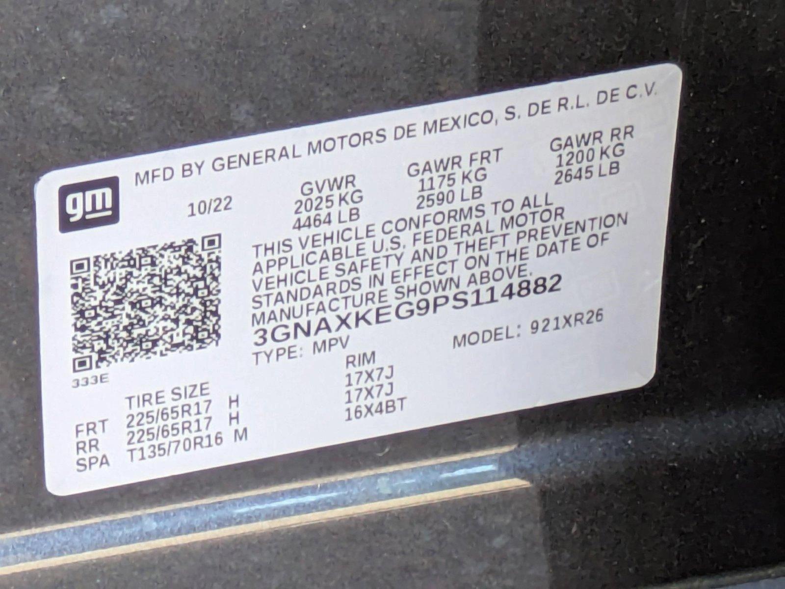 2023 Chevrolet Equinox Vehicle Photo in CLEARWATER, FL 33764-7163