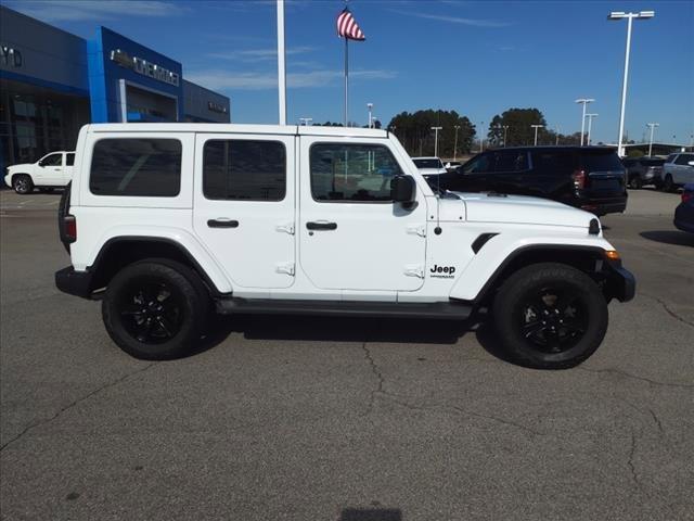 Used 2021 Jeep Wrangler Unlimited Sahara Altitude with VIN 1C4HJXEG0MW621661 for sale in Henderson, NC