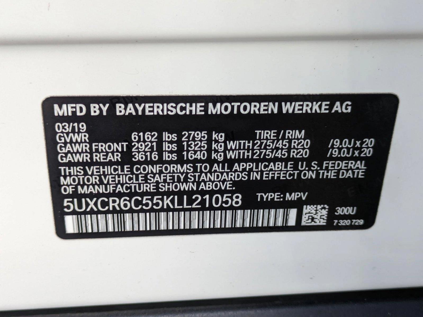 2019 BMW X5 Vehicle Photo in GREENACRES, FL 33463-3207