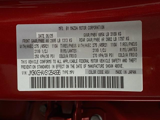2025 Mazda CX-90 PHEV Vehicle Photo in Appleton, WI 54913