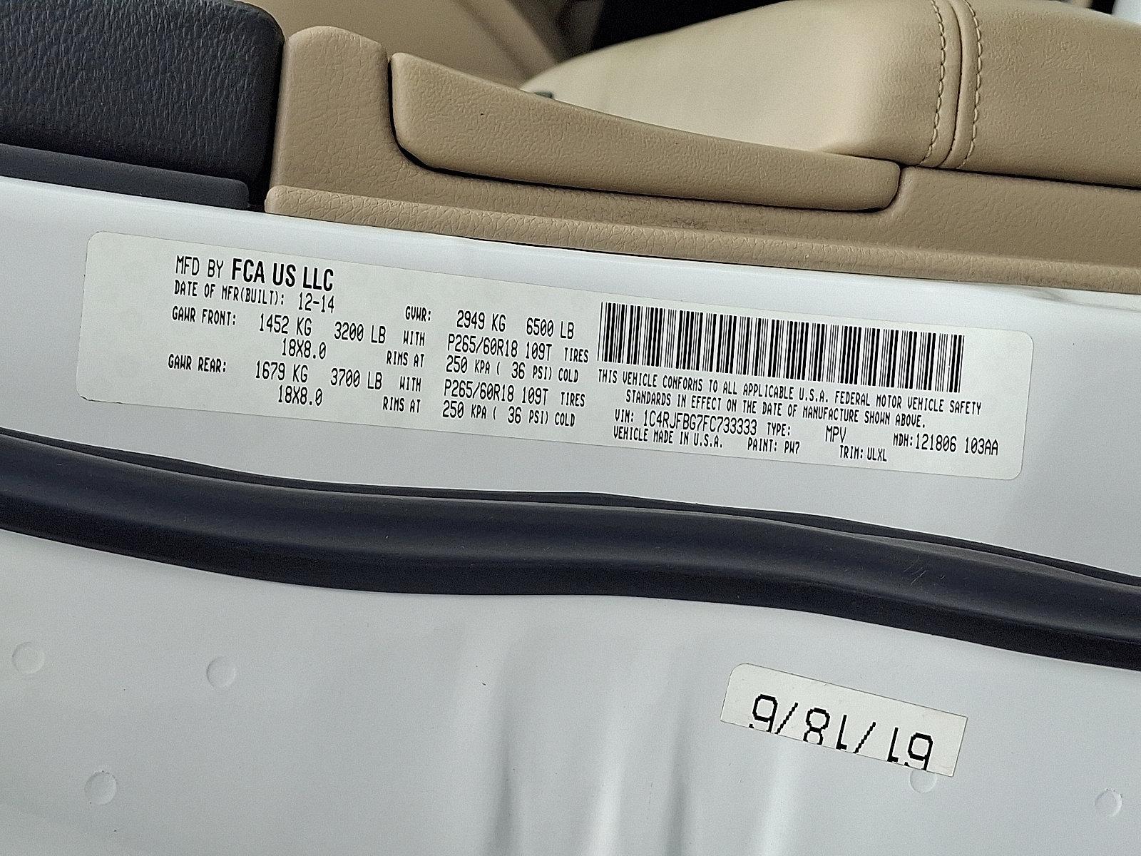 2015 Jeep Grand Cherokee Vehicle Photo in Harrisburg, PA 17111