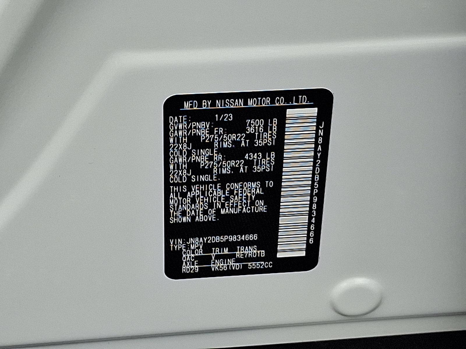 2023 Nissan Armada Vehicle Photo in Trevose, PA 19053