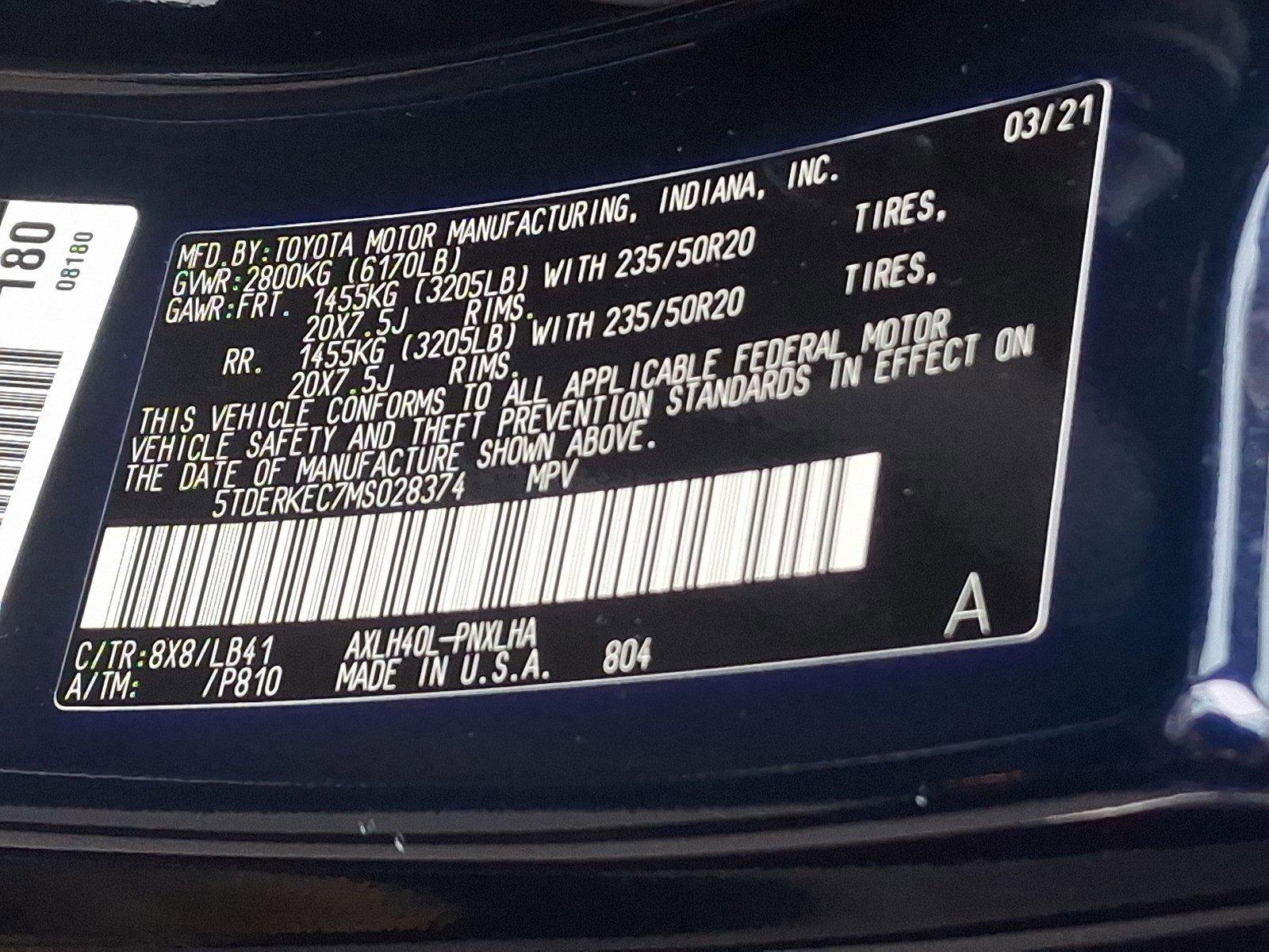 2021 Toyota Sienna Vehicle Photo in Harrisburg, PA 17111