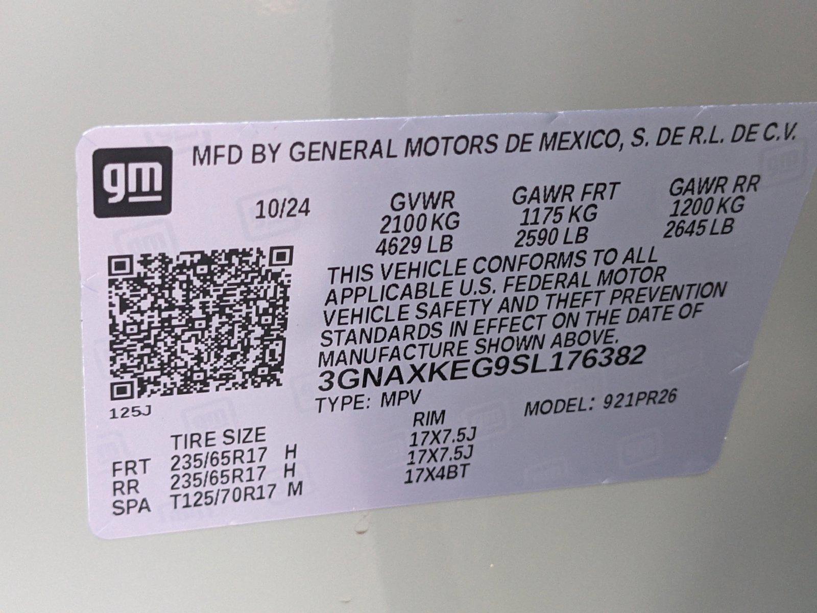 2025 Chevrolet Equinox Vehicle Photo in GREENACRES, FL 33463-3207