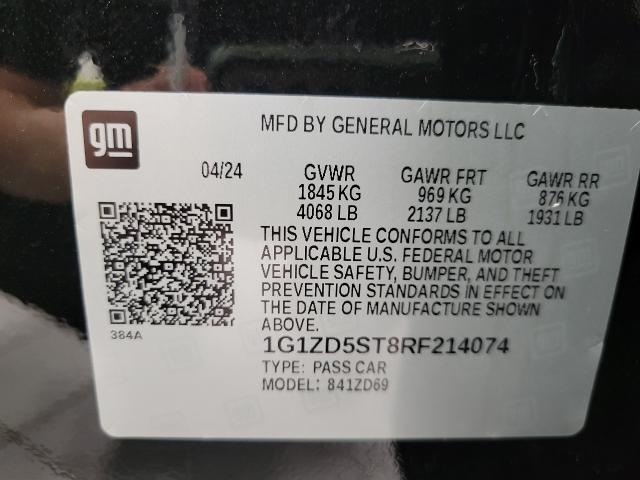 2024 Chevrolet Malibu Vehicle Photo in OSHKOSH, WI 54904-7811
