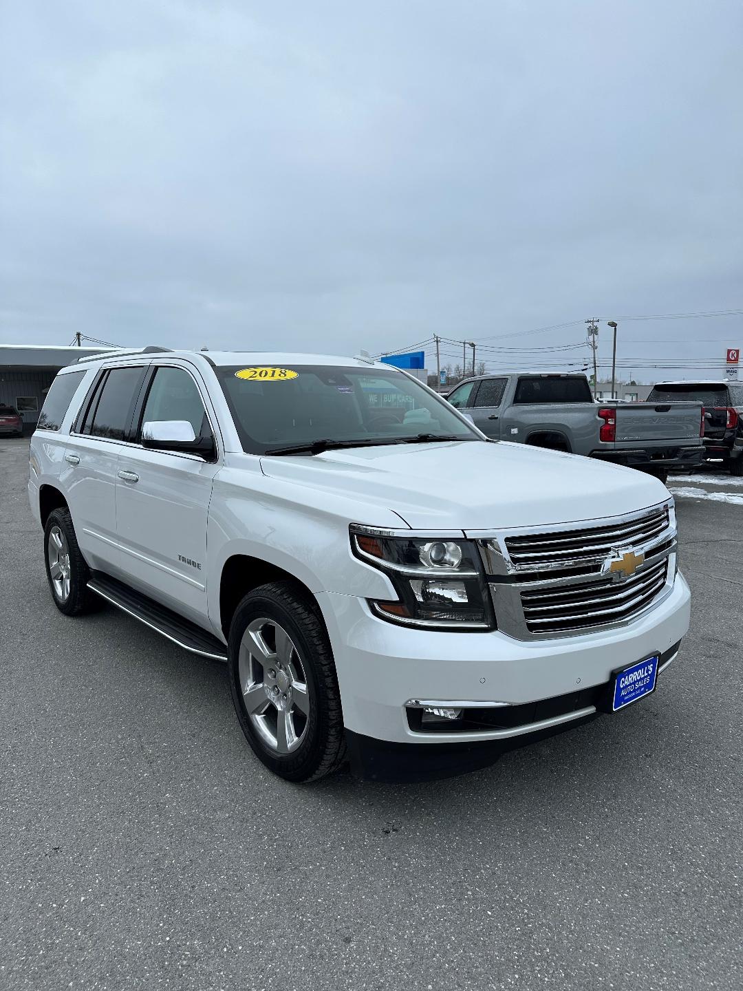 Used 2018 Chevrolet Tahoe Premier with VIN 1GNSKCKCXJR109677 for sale in Presque Isle, ME