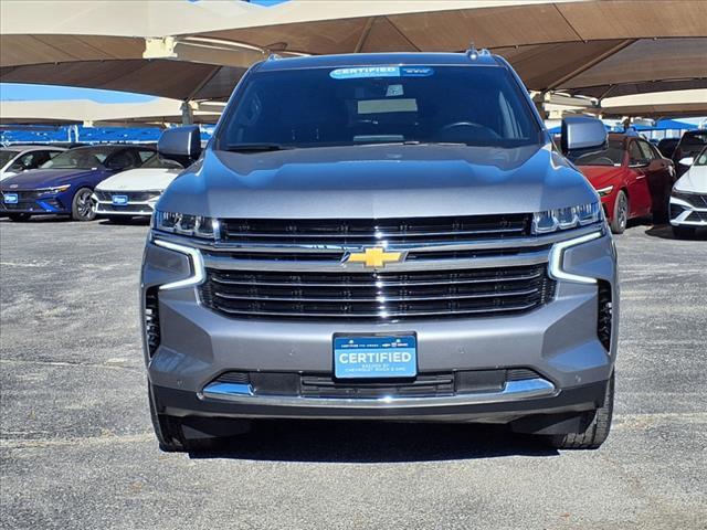 Certified 2022 Chevrolet Tahoe LT with VIN 1GNSCNKD7NR331844 for sale in Decatur, TX