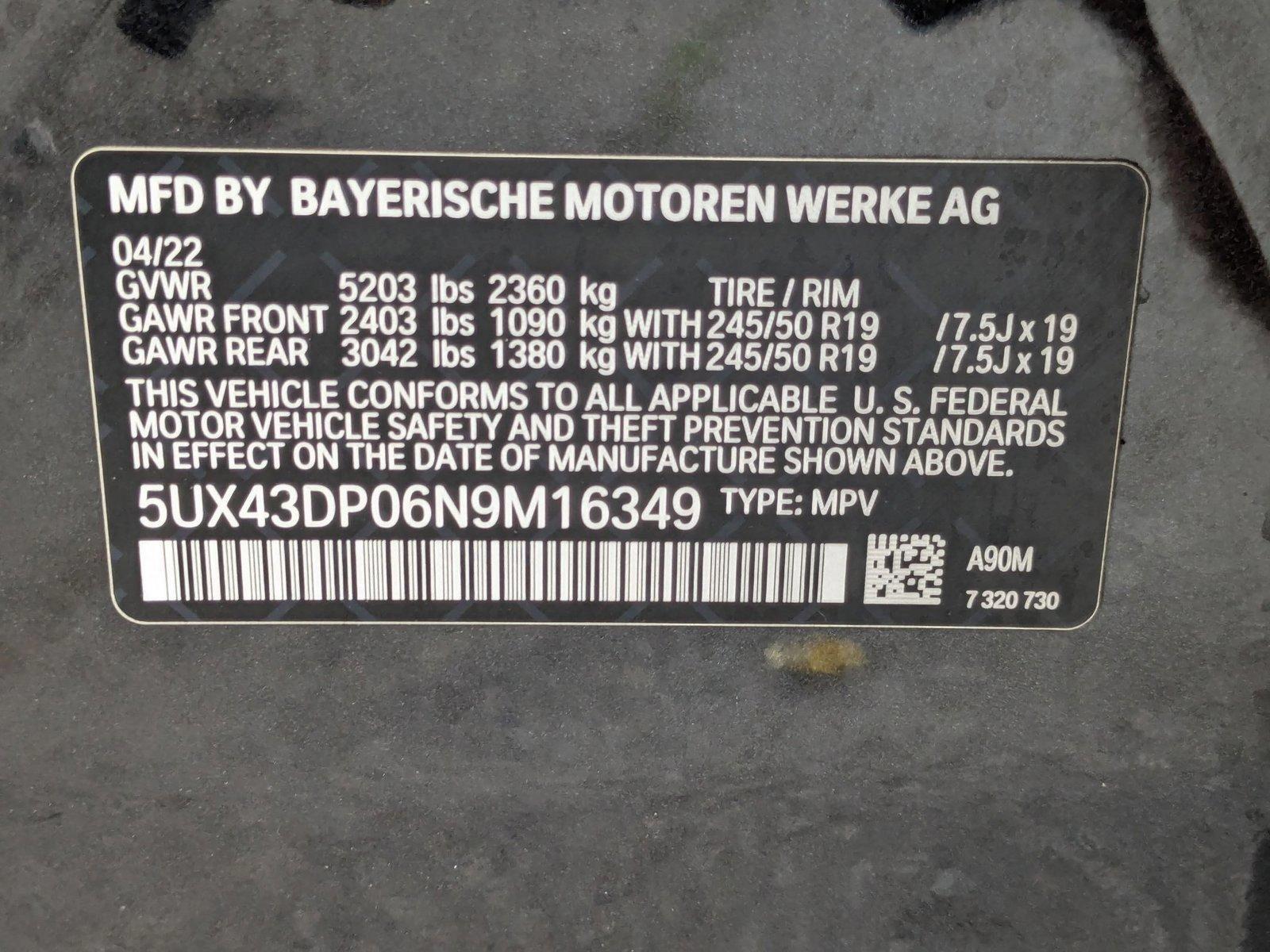 2022 BMW X3 sDrive30i Vehicle Photo in Valencia, CA 91355