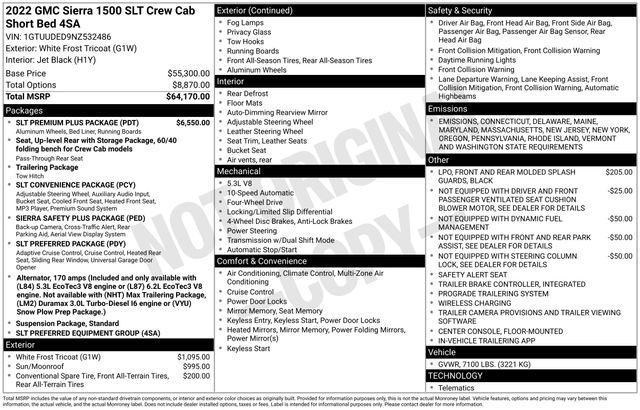 2022 GMC Sierra 1500 Vehicle Photo in DANBURY, CT 06810-5034