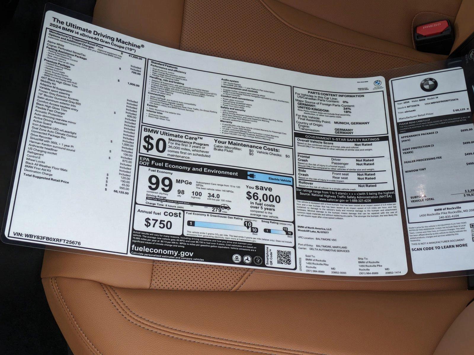 2024 BMW i4 Vehicle Photo in Rockville, MD 20852