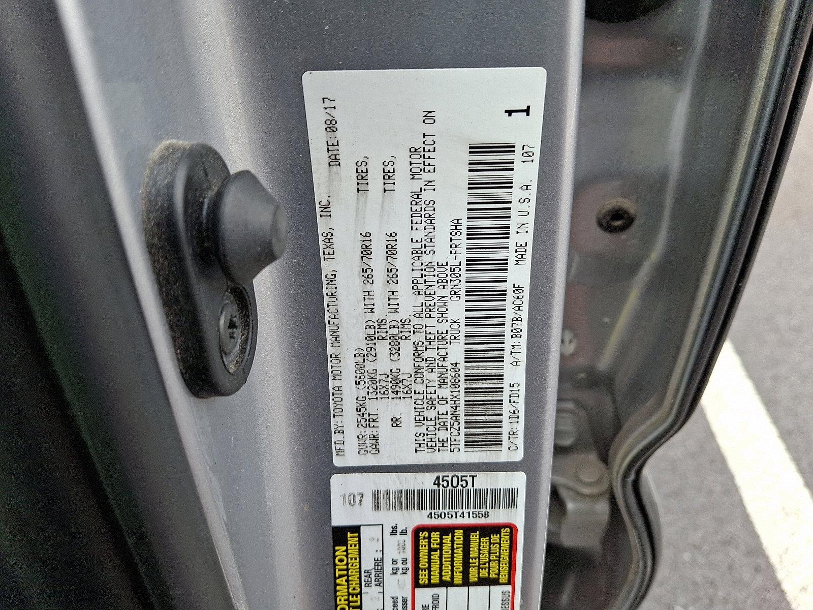 2017 Toyota Tacoma Vehicle Photo in Harrisburg, PA 17111