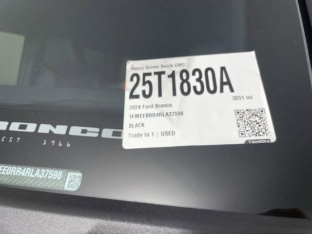 2024 Ford Bronco Vehicle Photo in GILBERT, AZ 85297-0402