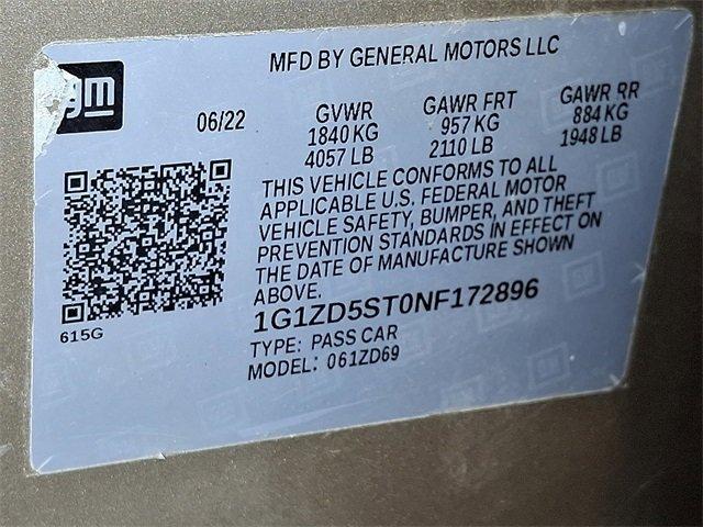 2022 Chevrolet Malibu Vehicle Photo in LANCASTER, PA 17601-0000
