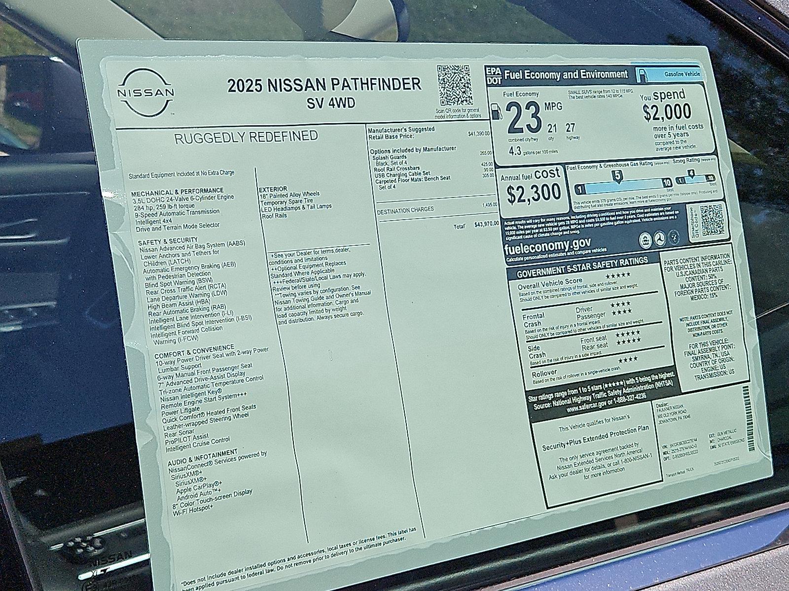2025 Nissan Pathfinder Vehicle Photo in Jenkintown, PA 19046