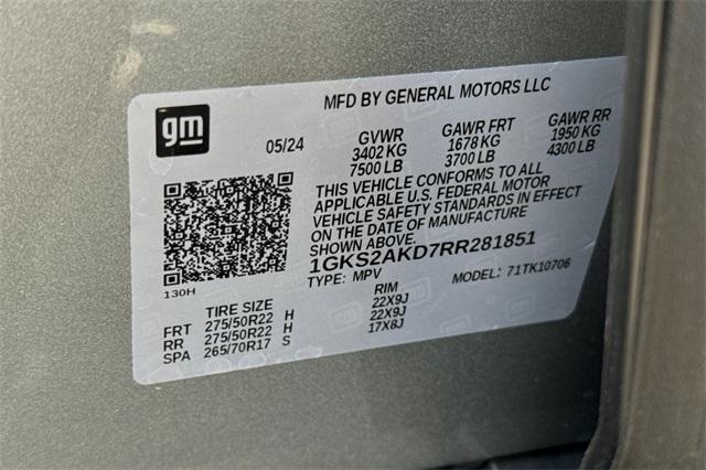 2024 GMC Yukon Vehicle Photo in ELK GROVE, CA 95757-8703