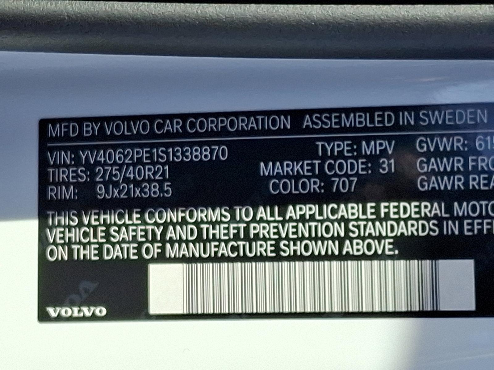 2025 Volvo XC90 Vehicle Photo in Trevose, PA 19053