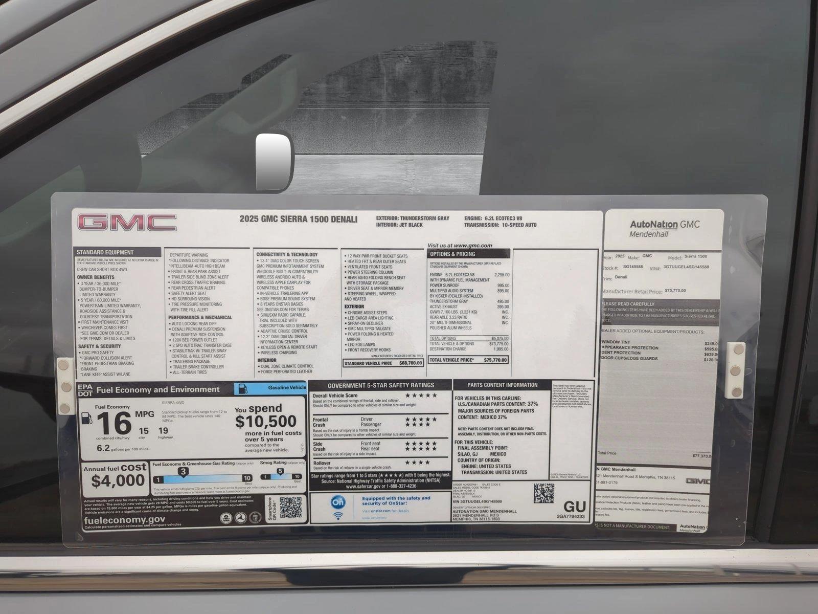 2025 GMC Sierra 1500 Vehicle Photo in MEMPHIS, TN 38115-1503