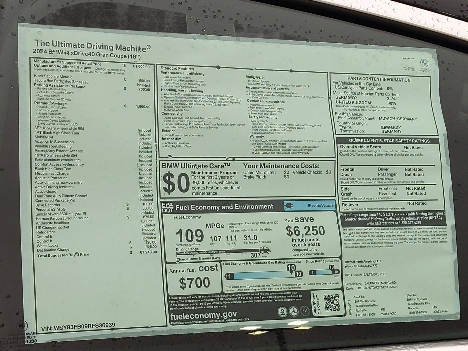 2024 BMW i4 Vehicle Photo in Rockville, MD 20852