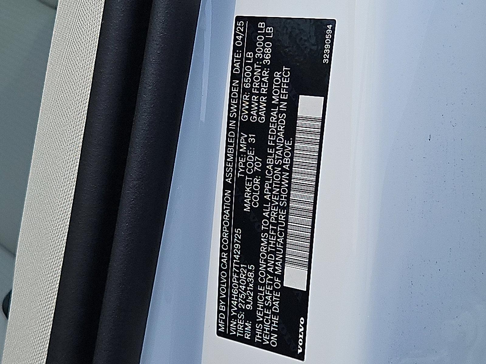 2026 Volvo XC90 Plug-In Hybrid Vehicle Photo in Trevose, PA 19053