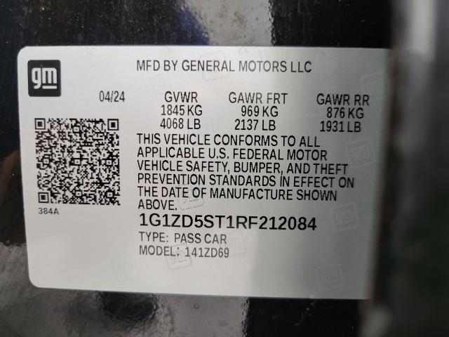 2024 Chevrolet Malibu Vehicle Photo in APPLETON, WI 54914-8833