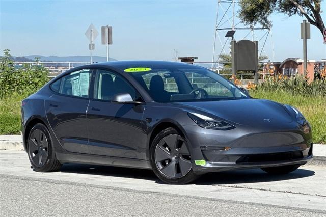Used 2023 Tesla Model 3 Base with VIN 5YJ3E1EA2PF423454 for sale in Redwood City, CA