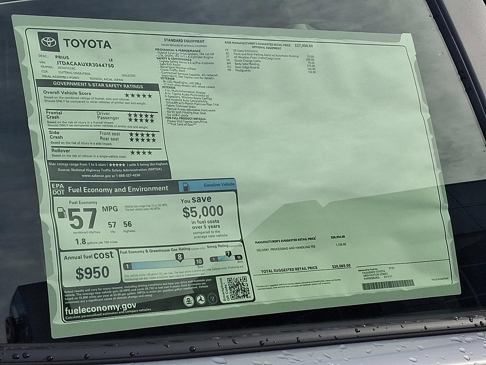 2024 Toyota Prius Vehicle Photo in Trevose, PA 19053
