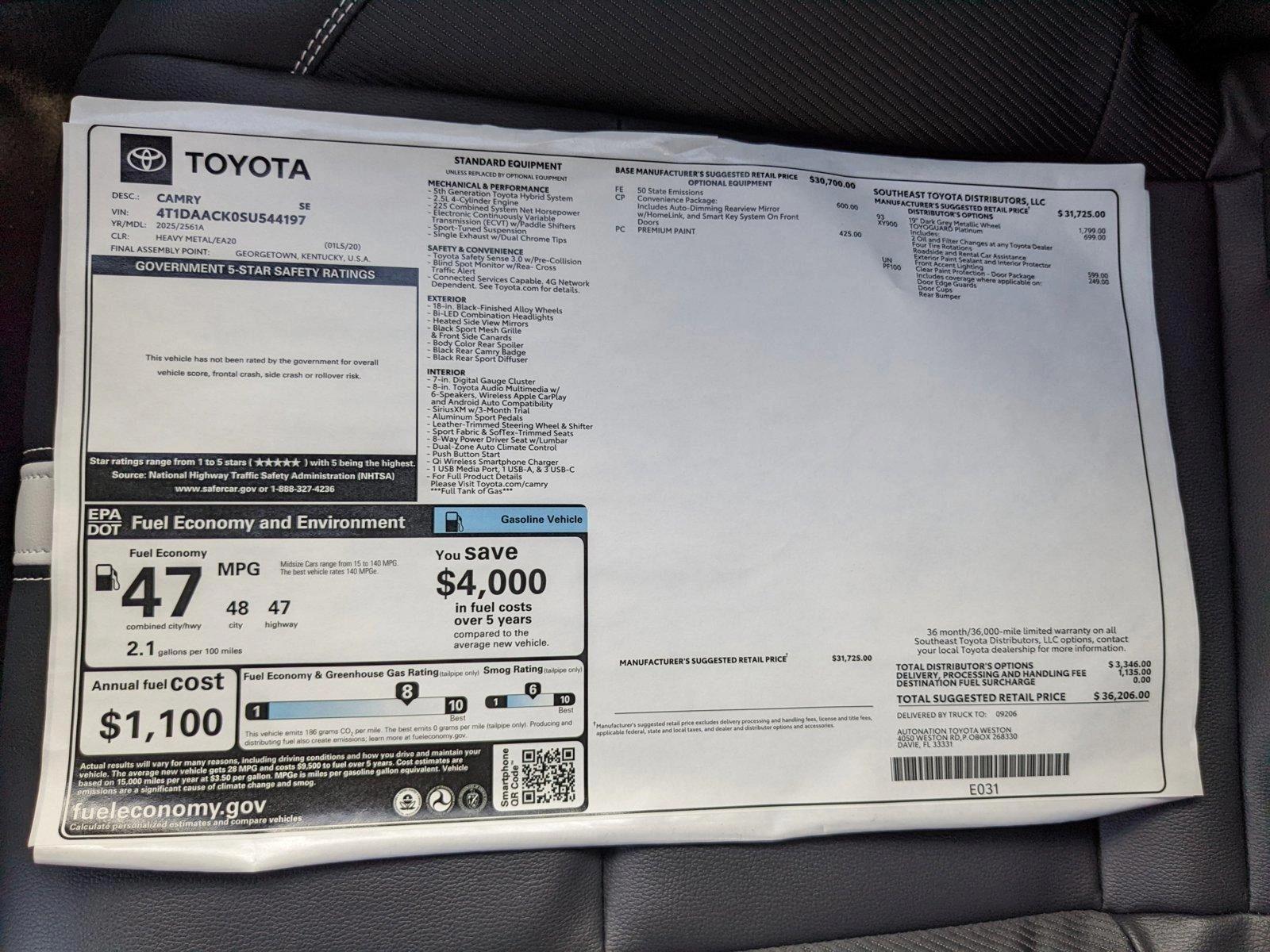 2025 Toyota Camry Vehicle Photo in Davie, FL 33331