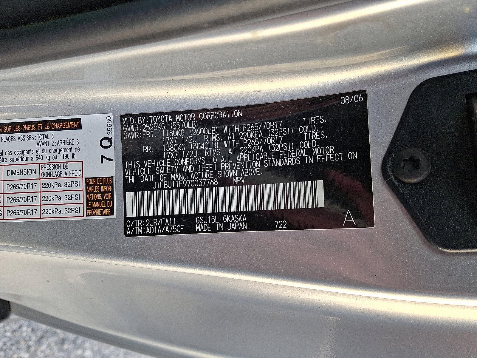 2007 Toyota FJ Cruiser Vehicle Photo in Mechanicsburg, PA 17050-2306