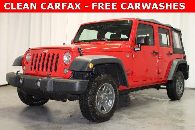 Used 2015 Jeep Wrangler Unlimited Sport with VIN 1C4BJWDG5FL564816 for sale in Orrville, OH