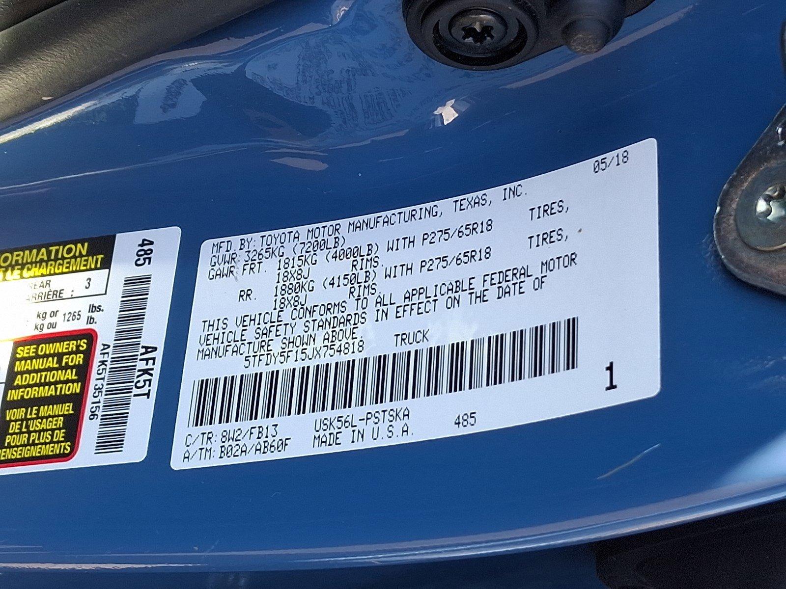 2018 Toyota Tundra 4WD Vehicle Photo in Harrisburg, PA 17111