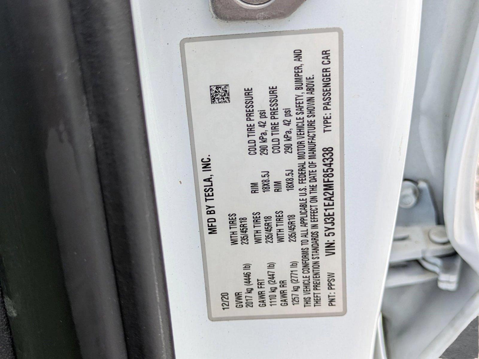 2021 Tesla Model 3 Vehicle Photo in Clearwater, FL 33761