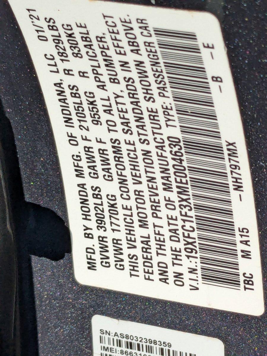 2021 Honda Civic Sedan Vehicle Photo in Miami, FL 33015