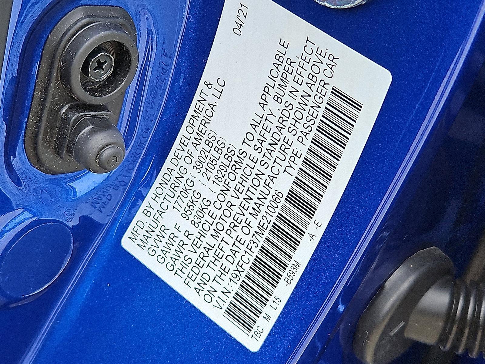 2021 Honda Civic Sedan Vehicle Photo in Trevose, PA 19053