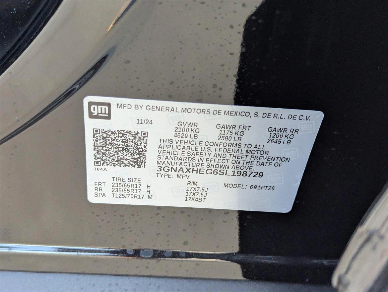 2025 Chevrolet Equinox Vehicle Photo in PEMBROKE PINES, FL 33024-6534