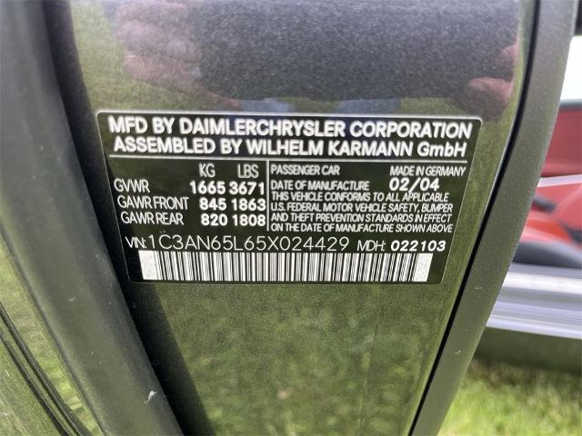 2005 Chrysler Crossfire Vehicle Photo in TULLY, NY 13159-3159