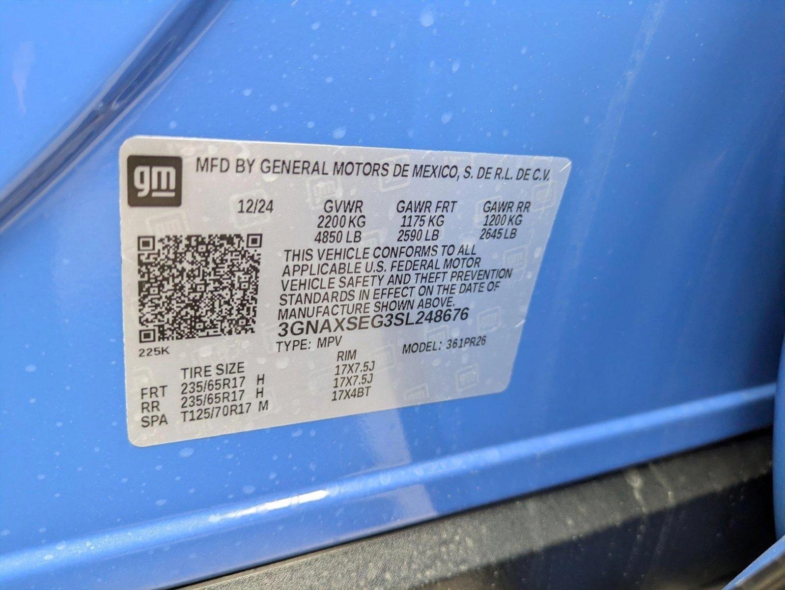 2025 Chevrolet Equinox Vehicle Photo in LAUREL, MD 20707-4697