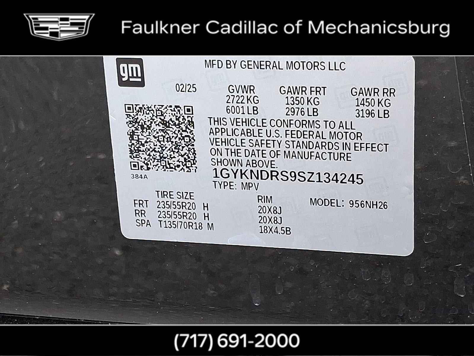 2025 Cadillac XT5 Vehicle Photo in MECHANICSBURG, PA 17050-1707