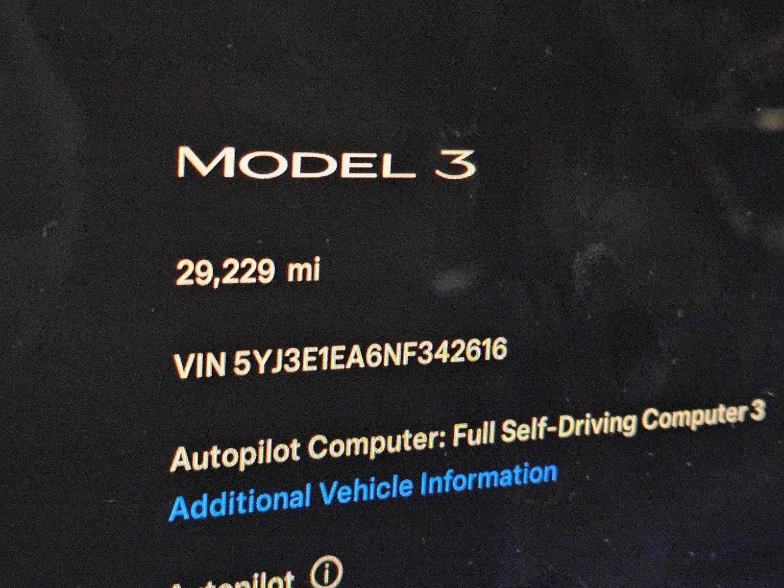 2022 Tesla Model 3 Vehicle Photo in Pembroke Pines , FL 33027