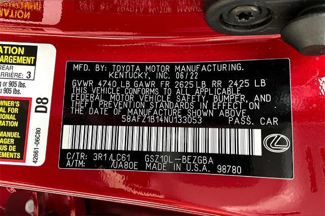 2022 Lexus ES 350 Vehicle Photo in Tulsa, OK 74145