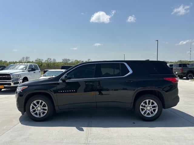 Used 2021 Chevrolet Traverse LS with VIN 1GNEVFKW5MJ113218 for sale in Centralia, MO