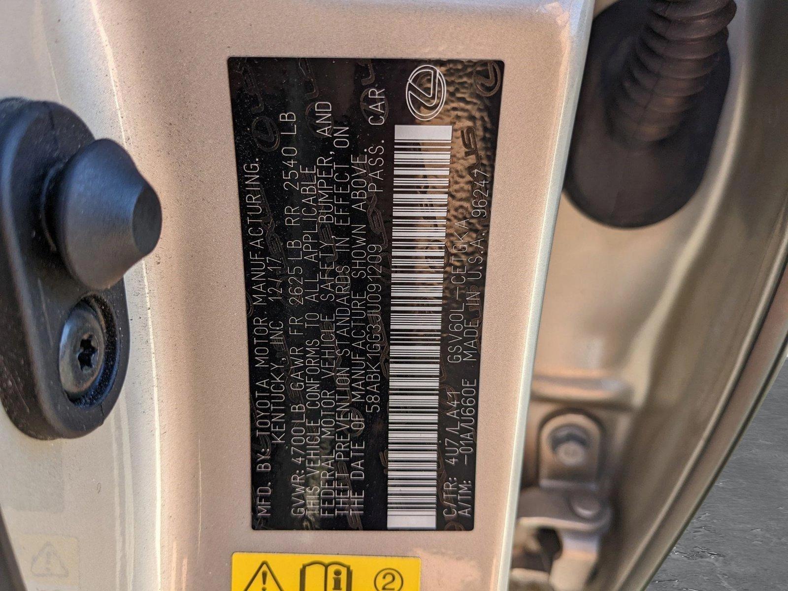 2018 Lexus ES 350 Vehicle Photo in Orlando, FL 32811
