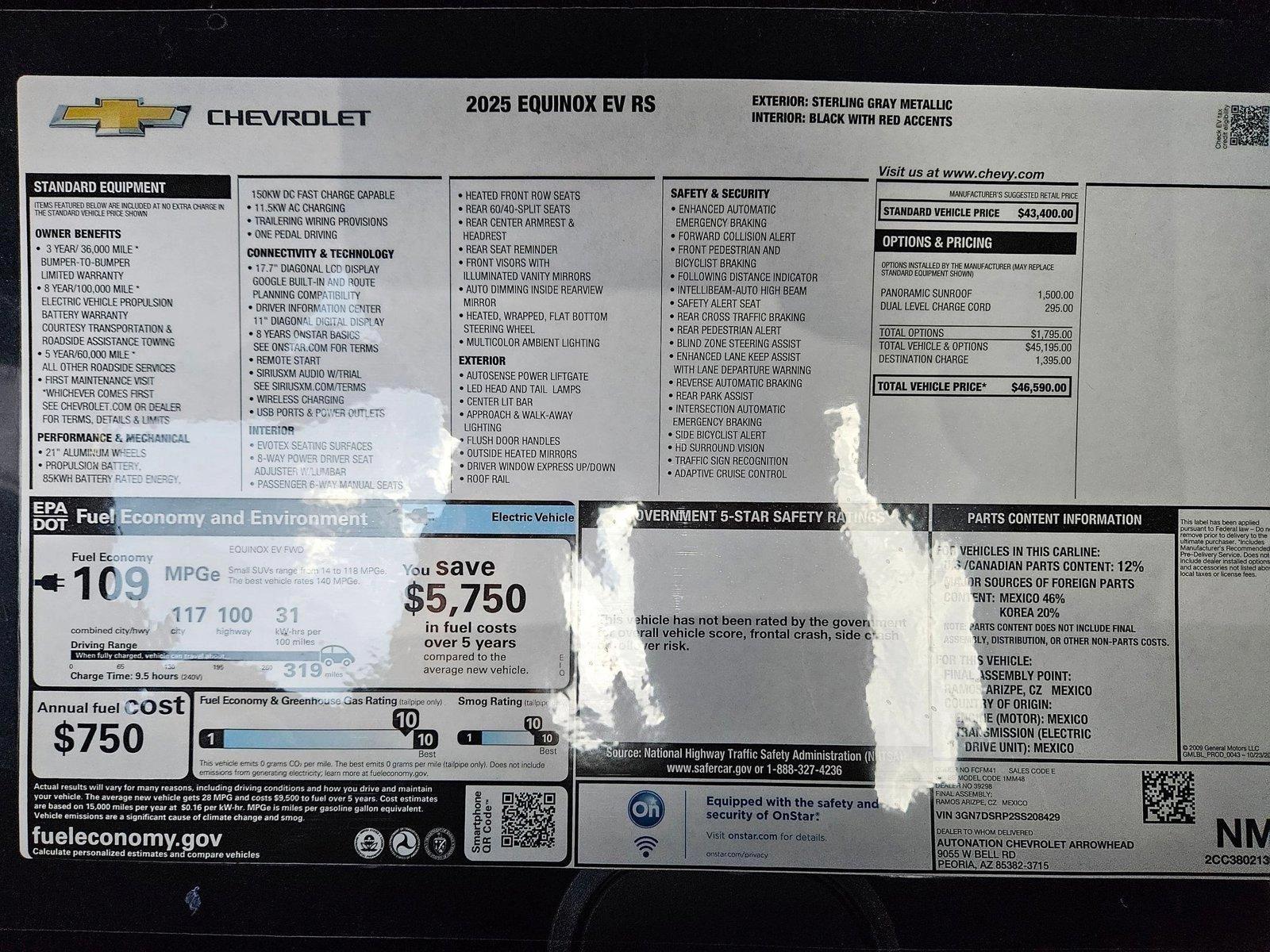 2025 Chevrolet Equinox EV Vehicle Photo in PEORIA, AZ 85382-3715